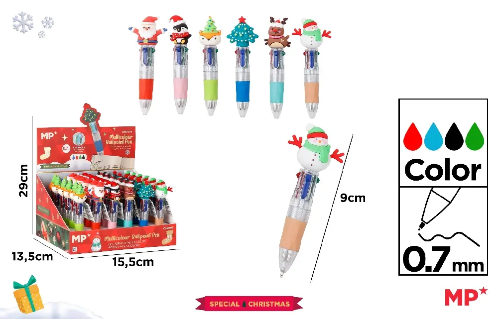 4-COLOUR FANTASY BALLPOINT PEN 0.7 mm.