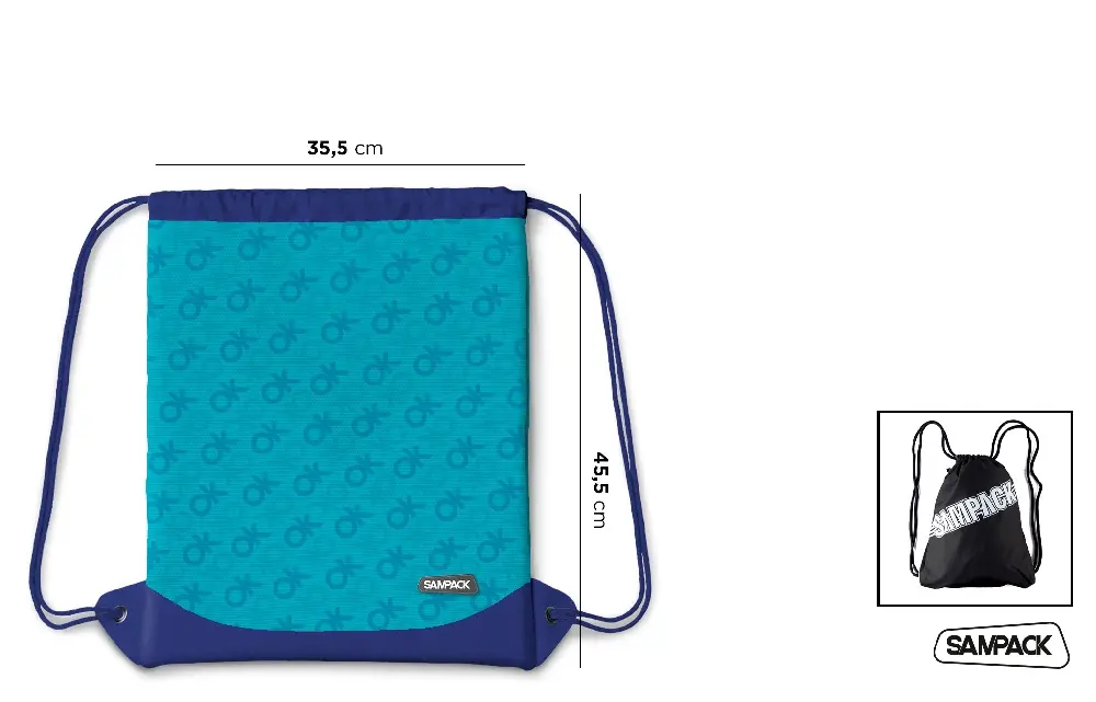 DRAWSTRING BACKPACK BAG FOR SPORTS.