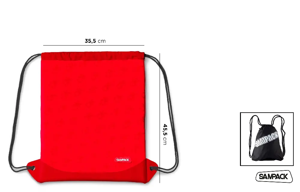 DRAWSTRING BACKPACK BAG FOR SPORTS.