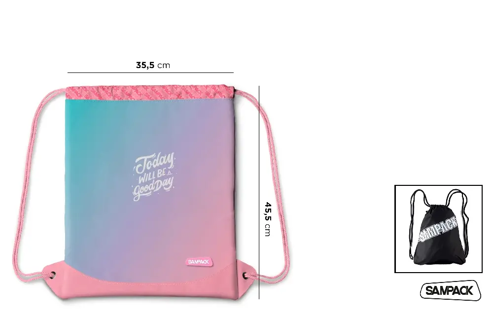 DRAWSTRING BACKPACK BAG FOR SPORTS.