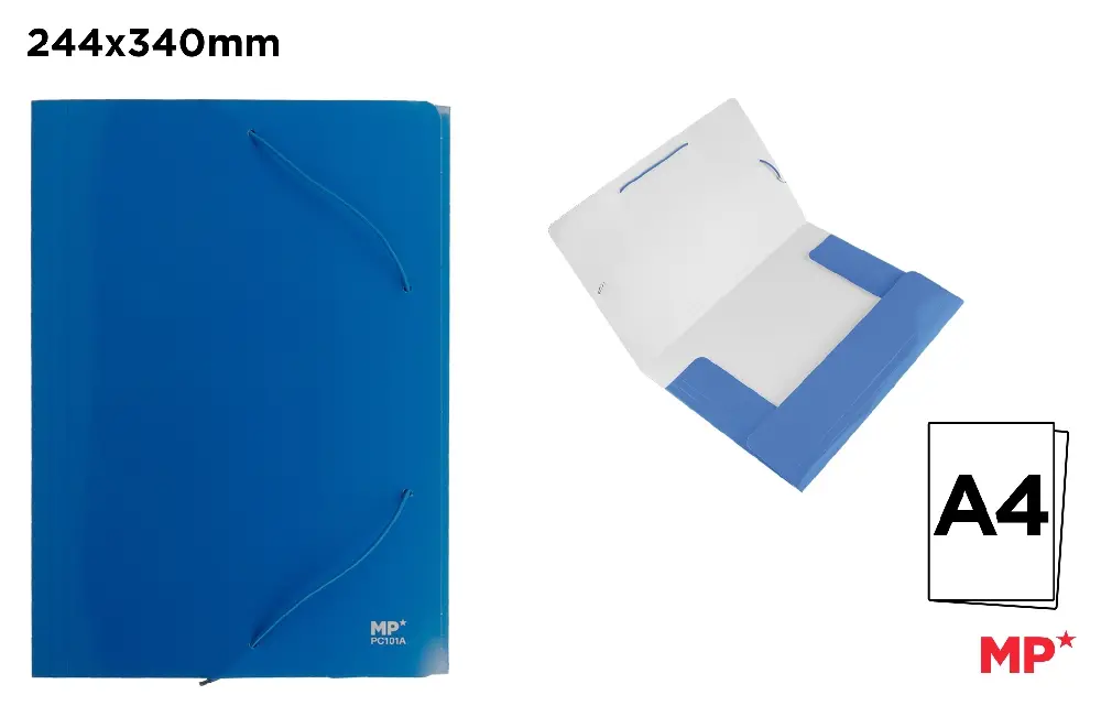 BLUE CARDBOARD FOLDER