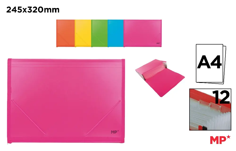 POLYPROPYLENE EXPANDING FOLDER WITH ELAS