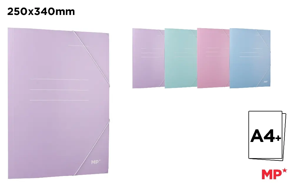 PASTEL FOLDER WITH FLAPS A4+