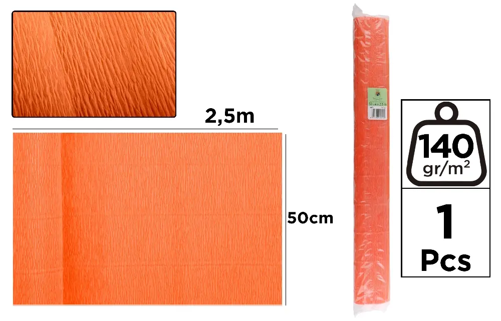 CREPE FLORIST PAPER 140 g 50 x 250 cm FL