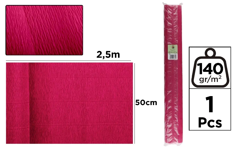 CREPE FLORIST PAPER 140 g 50 x 250 cm VR