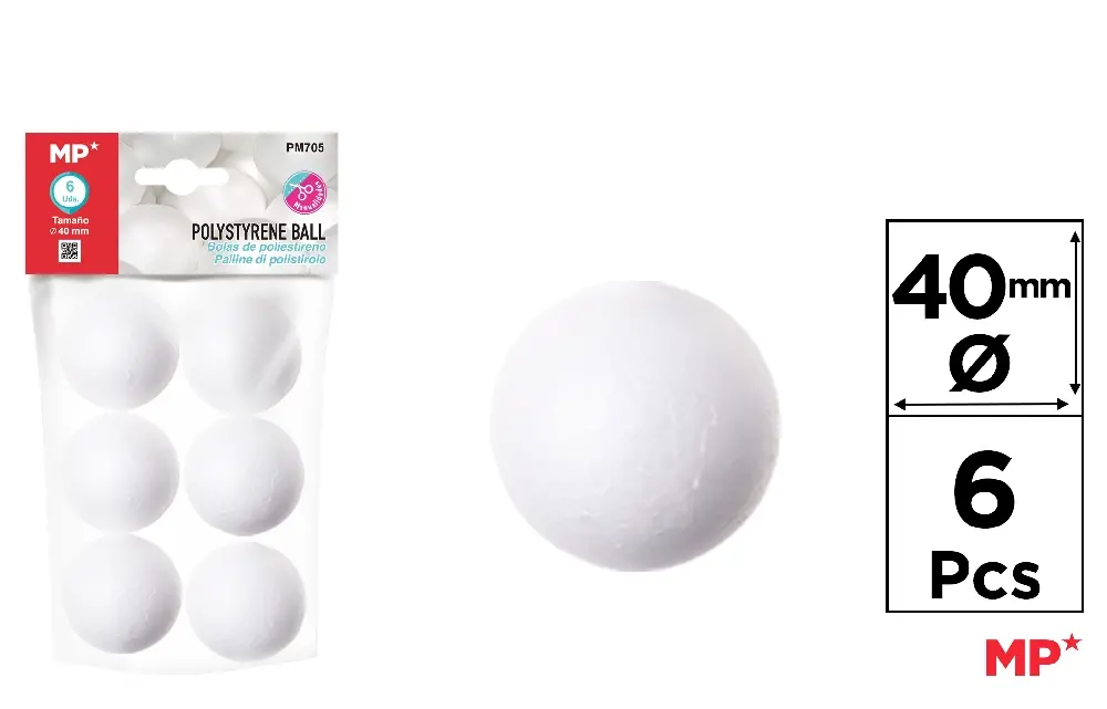 POLYSTYRENE BALL FOR CRAFTS.