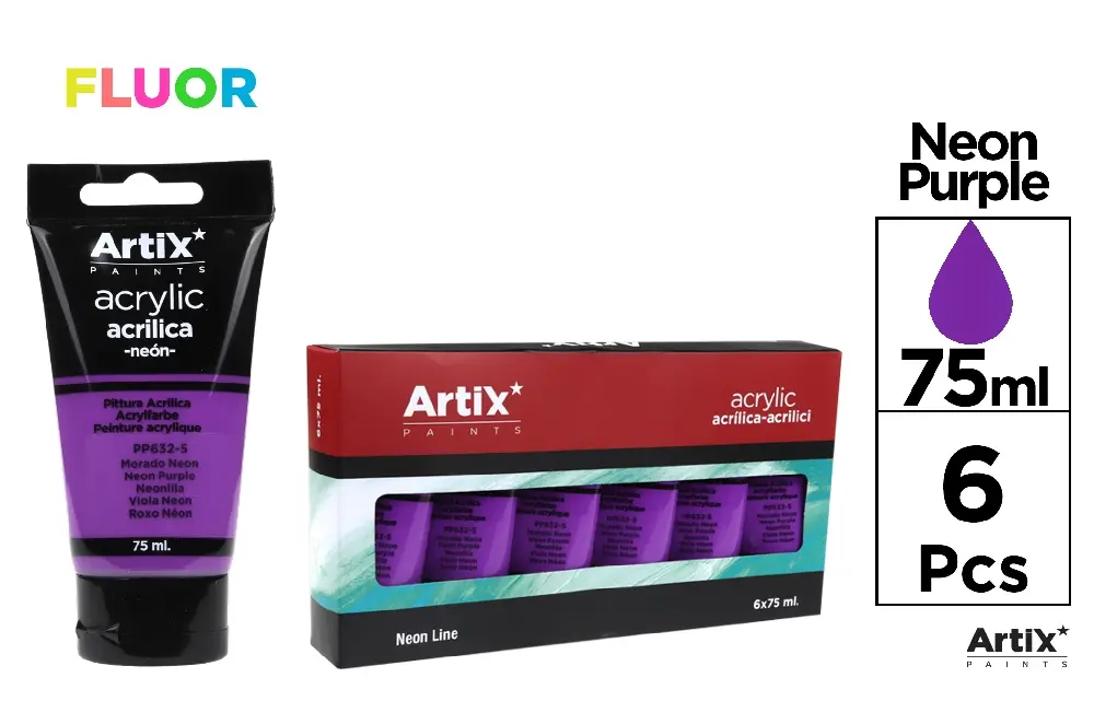 HIGH-DENSITY ACRYLIC PAINT NEÓN COLOURS