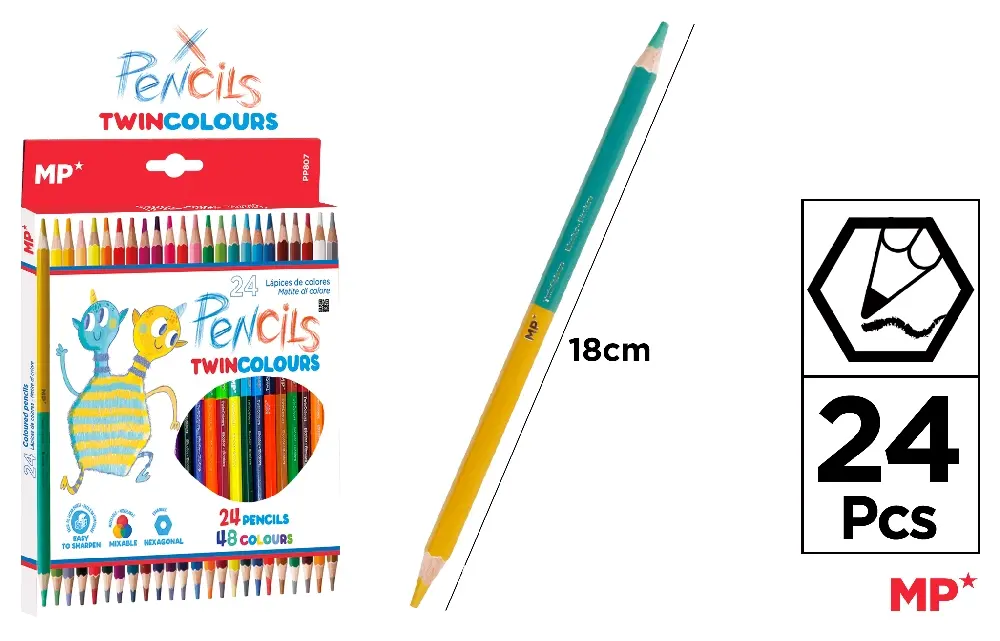 BI-COLOUR PENCILS.